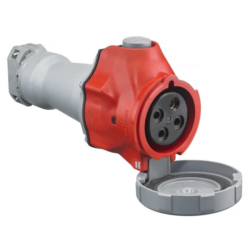 Hubbell Wiring Device-Kellems HBLS430C7W Advantage 3-Phase Female Heavy Duty Non-Metallic Standard Switched Watertight Cord Mount