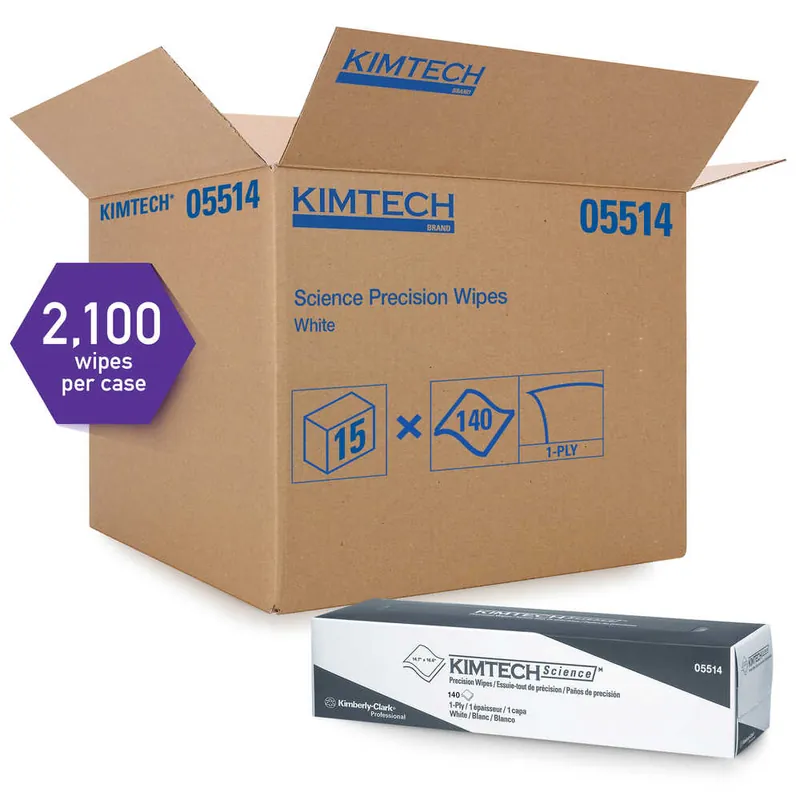 Kimtech 5514 Precision Wipes 15X16.75 (140 Wipes/Box)