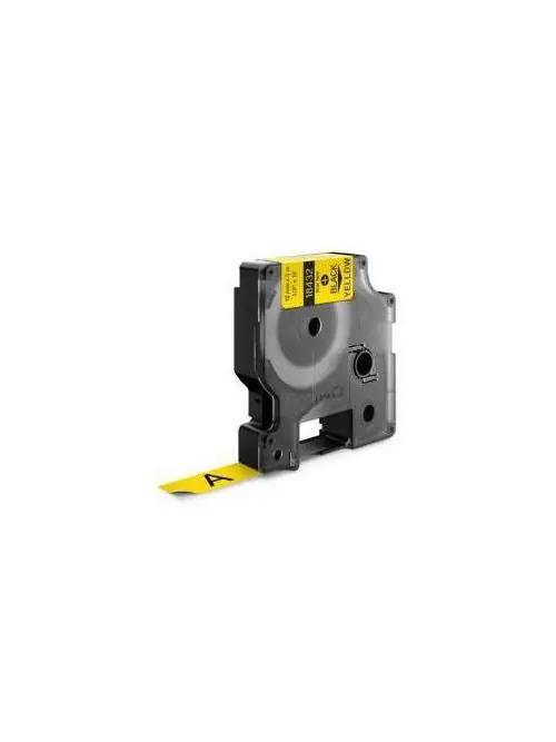 Sanford D18432 Rhino 1/2 Inch X 18 Foot 12 mm All-Purpose Yellow Vinyl Label
