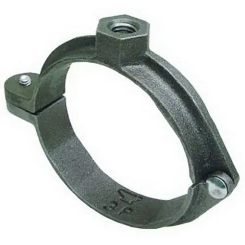 SPS Approved Vendor BSPCLL 1-1/2 Inch Black Malleable Iron Extension Split Pipe Clamp
