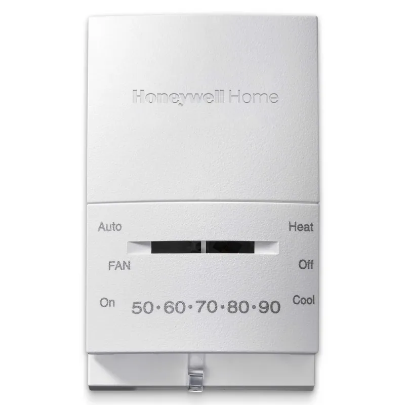 Honeywell Home T834N1002/U Low Voltage Thermostat, Mechanical, Non-Programmable Thermostat, SPST Action, Precision Snap Action Switch, R, RC, W, Y, G, O, B Terminal