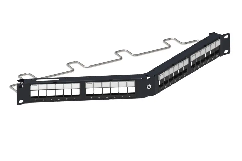 COMMSCOPE ENTERPRISE SOLUTIONS 760237048 Angled Discrete Distribution Module Panel SL 1U 24 Port STP