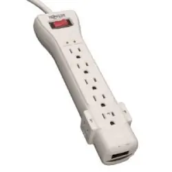 Tripp Lite SUPER7TEL Protect It! 7-Outlet Surge Protector 7-ft Cord 2520 Joules