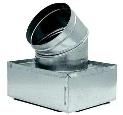 Cody Company 651R828888 8 x 8 x 8 Insulated Register Boot with R8 Liner and 45 Adjustable Elbow