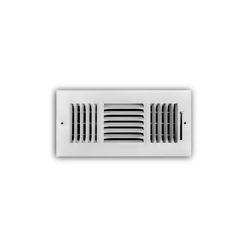 TRUaire 103M 8 inches x 6 inches 3-Way Side Wall/Ceiling Register