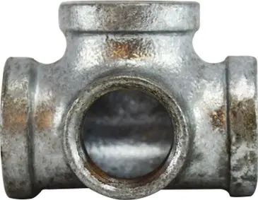 Midland 64383 Galvanized Side Outlet Tee 1/2