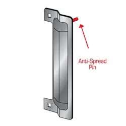 PRO-LOK ELP-240-1-DU Door Latch Protector 13 Length x 3-5/8 Width Replacement MPN