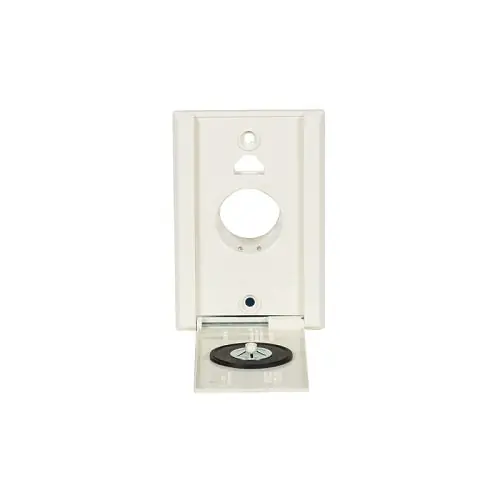 SMART 195157 ElectraValve E-Box Central Vacuum Inlet Faceplate Almond