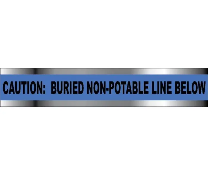 NMC DT3 BW - Blue Detectable Underground Tape - 3 in x 1000 ft