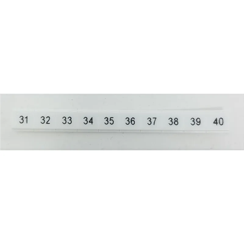 Siemens 8WH8121-3AB35 Labels, Flat, Horiz, 6.2mm, 31 to 40 (10X) Replacement MPN