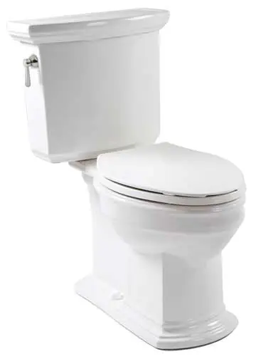 Mansfield Plumbing 4115-106-WHITE SmartHeight 2-Piece Elongated Toilet ADA Compliant