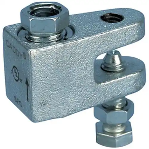 nVent CADDY CRLB37EG Rod Lock Beam Clamp Electrogalvanized Cast Iron 3/8 Inch Rod