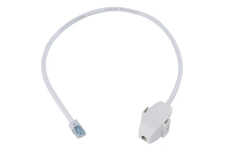 COMMSCOPE 760235592 SYSTIMAX Category 6A U/UTP Cord, Plenum, RJ45 to Ceiling connector, 1.5 ft, white