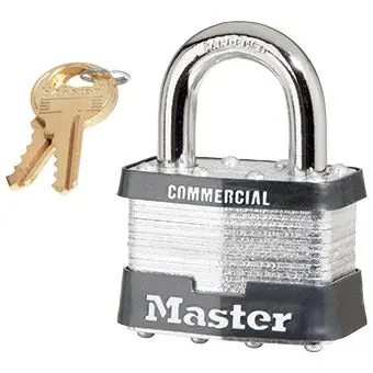 Master Lock 1KA2729 No. 1 Laminated Steel Padlock 5/16 in 1-3/4 in Keyed Alike