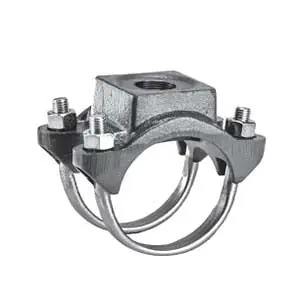 JCM Industries 402-0350X04IP Standard Shop Coated Primer Ductile Iron Double Strap Service Saddle 3 x 1/2 in IPS x FNPT