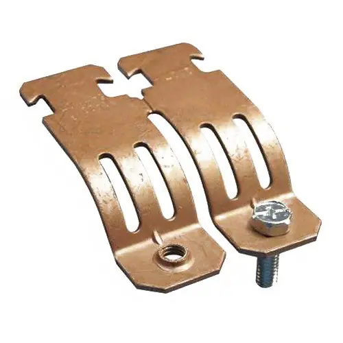 SPS Approved Vendor COPC0125CP Copper Electroplated Steel Single-Piece Strut Clamp 600 lb Load