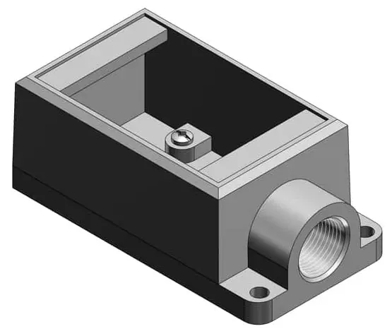 Thomas & Betts FS2-TB Cast Device Box Power 1G 3/4 Shallow Box
