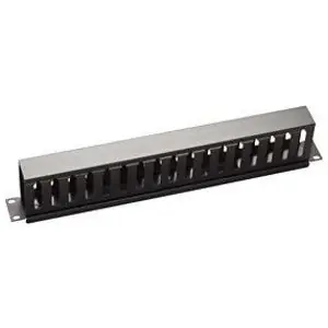 Allen Tel AT55WMP-H1 Wire Management Panel with Pass Through Holes Horizontal Mount Single-Sided 1 RU