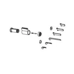 KABA ILCO CORP 3400-26D-1099-D Lock Cylinder Kit Universal Uncombinated 99