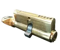 KABA ILCO CORP 52225SC-03-KD Cylinder Lock Turn Knob Profile Keyed Different SC Keyway 5-Pin