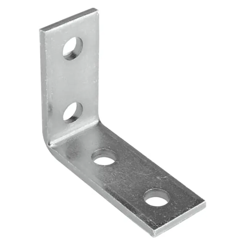 Superstrut AB205-EG Fitting, 90 Degree, Height 4-1/8 Inches, Base Length 3-1/2 Inches, Hole Diameter 9/16 Inches, Electro-Galvanized Steel