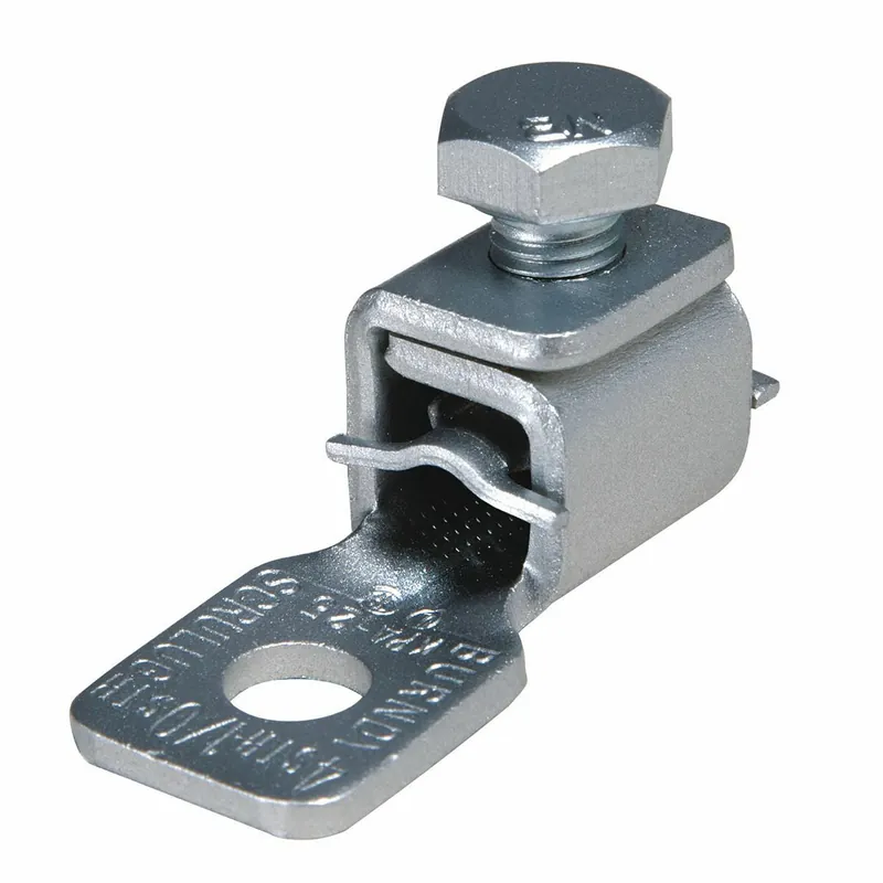 Burndy KPA25 Copper Terminal, 1 Hole, 4-1/0 AWG (Str), 5/16 Stud