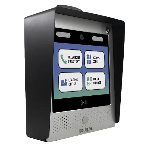 CellGate AA1XLPE-2X-ATT Watchman WXL ATT Pedestal-Mount Telephone Entry with Live Streaming Video for Multi-Family or Commercial Applications