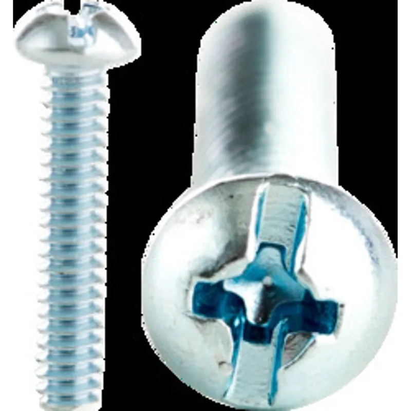 Cully 52424J 8-32 x 1-1/2 Machine Screws, Round Head, Combo Phillips/Slotted, Zinc Plated, Jar