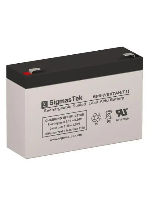 Bridgeview Power SP6-7-T1 Emergency Battery 6 Volt 7 Ah