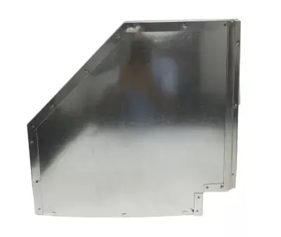 Air Duct Products 8427.10-26 10 Inch 90 Degree Flat Riser Elbow Sealed 26 Gauge ELR9010F26S