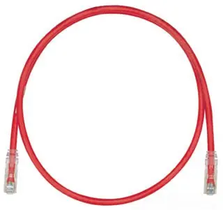 PANDUIT UTPSP45RDY Copper Patch Cord, RJ45-RJ45, Category 6, Red UTP Cable, 45 FT.