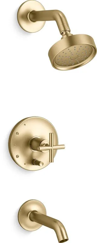 Kohler T14420-3G-2MB Purist One Handle Single Function Bathtub & Shower Faucet