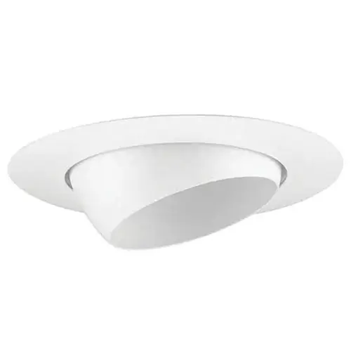 Progress Lighting P800020-028 6-Inch Recessed Eyeball Trim Steel Construction 120 Volt 75 Watt