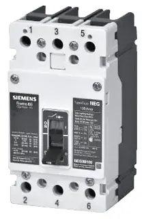 Siemens HEG3B040L Molded Case Circuit Breaker 40A 3P 480V 65KAIC