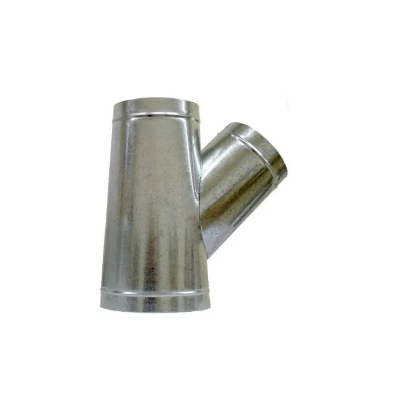 Air Duct Products 8101.120909-26 T-Wye 12 inches x 9 inches x 9 inches 26 Gauge Sealed at Base