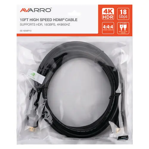 AVARRO 0E-HDMIP10 10' UHD 4K HDMI Cable with Ethernet