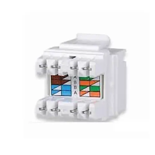 Signamax KJ458MT-C5E-WH CAT5E MT-Series Keystone Jack T568A/B Wiring White
