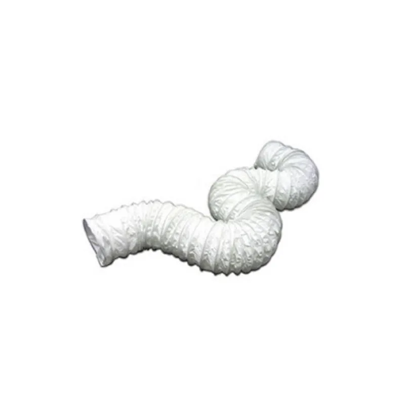Lambro 215L Flexible Vinyl Duct Hose 3 Inch x 50 Ft White Vinyl