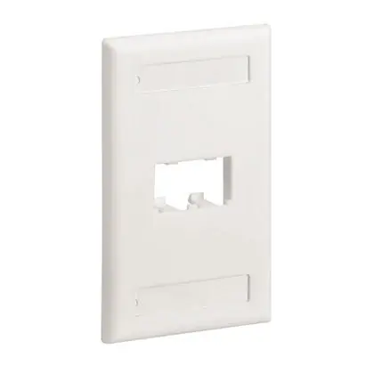 Panduit CFPL2IWY Classic Faceplate 1 Gang 2 Ports