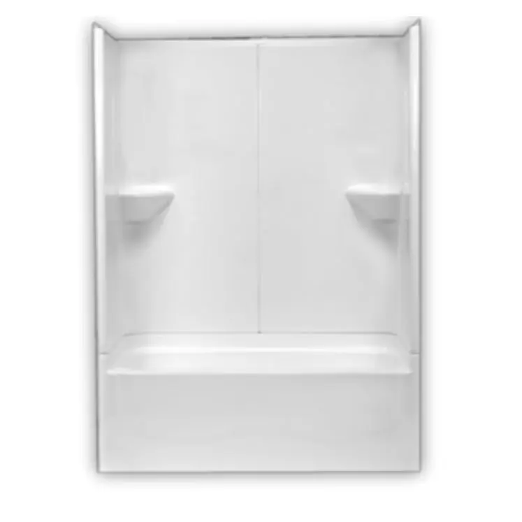 Clarion Bathware RE9654RX-WH TUB & WALL 3PC 54X28 FBRGL RIGHT DRAIN