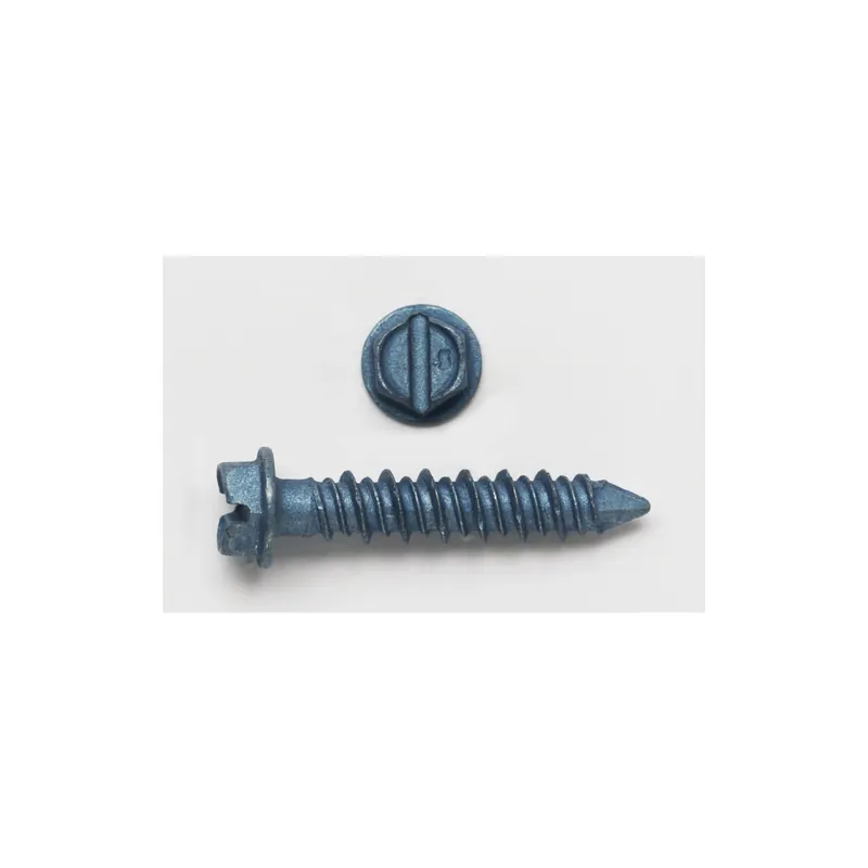 Peco 3802J HWH Masonry Screw Blue 3/16 inch x 1-1/4 inch 100-Pack
