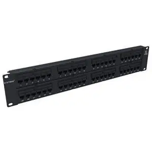 CommScope 760206805 1100 GS3 Patch Panel 48-Port Cat 6 2 RU Black