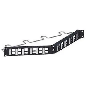 CommScope 760207290 Angled Discrete Distribution Module Patch Panel M-series UTP 1 RU 24 Port