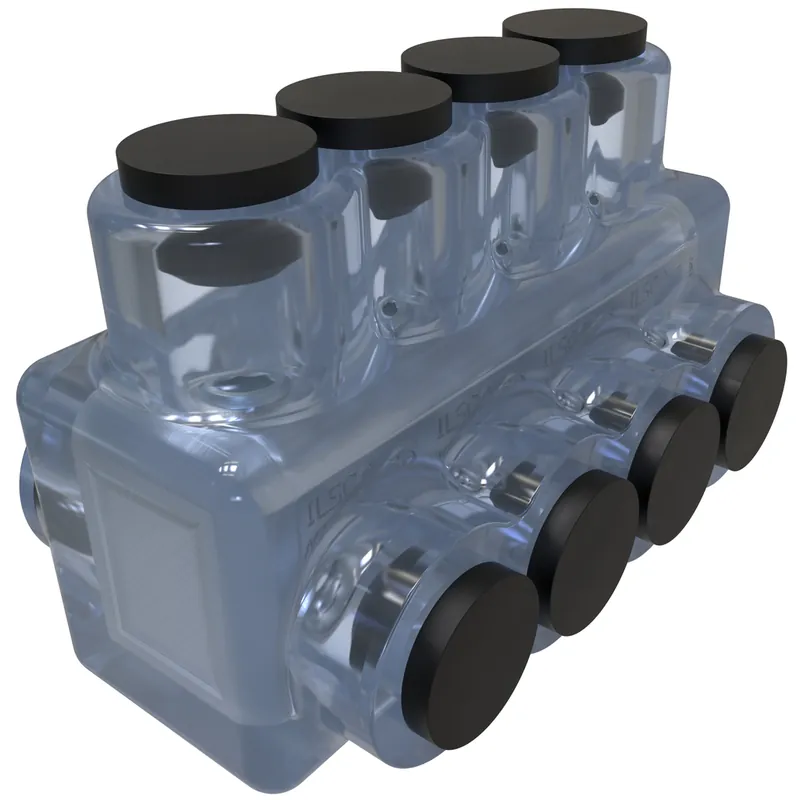 Ilsco ECTD-4-4 Clear Ins Mech T 4-1