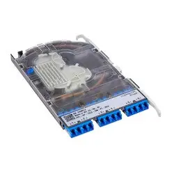 COMMSCOPE 760255076 PROPEL S/MODE SPLICE CASSETTE 12LC/UPC WITH INTERNAL SHUTTERS OS2 SINGLE PIGTAILS