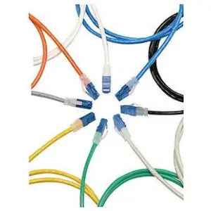 Allen Tel AT1501EV-BU Cat 5e Copper Patch Cable Snagless Boots 1 ft. Blue