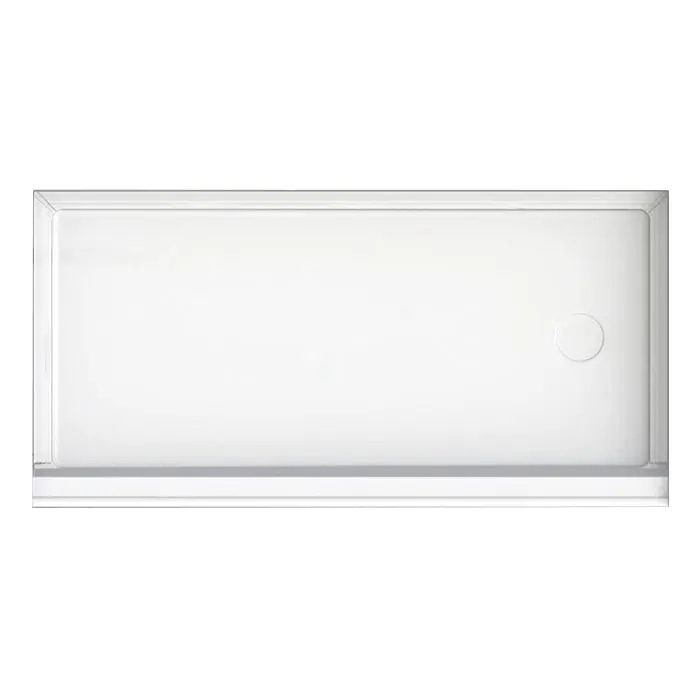 Aquatic 6030CPANL-WH A2 Composite Left Drain Shower Pan 60 in x 30 in