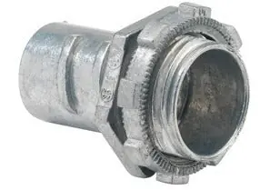 Bridgeport 522-DC2 Connector, Screw-In, Zinc Die Cast, Flex Size 1 Inch