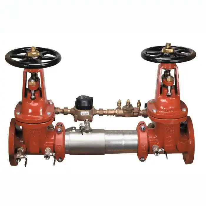 Ames Fire & Waterworks 0191239 Colt C300-OSY-GPM Double Check Detector Assembly with OSY Resilient Seated Shut-Off Gate Valve 6 in