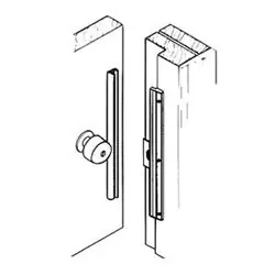 DON-JO MFG INC ILP-212-BP Interlock Latch Protector 12 Height 14 Gauge Steel Brass Plated